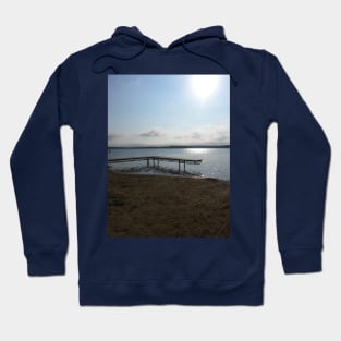 Calm Lake at the Dock Hoodie